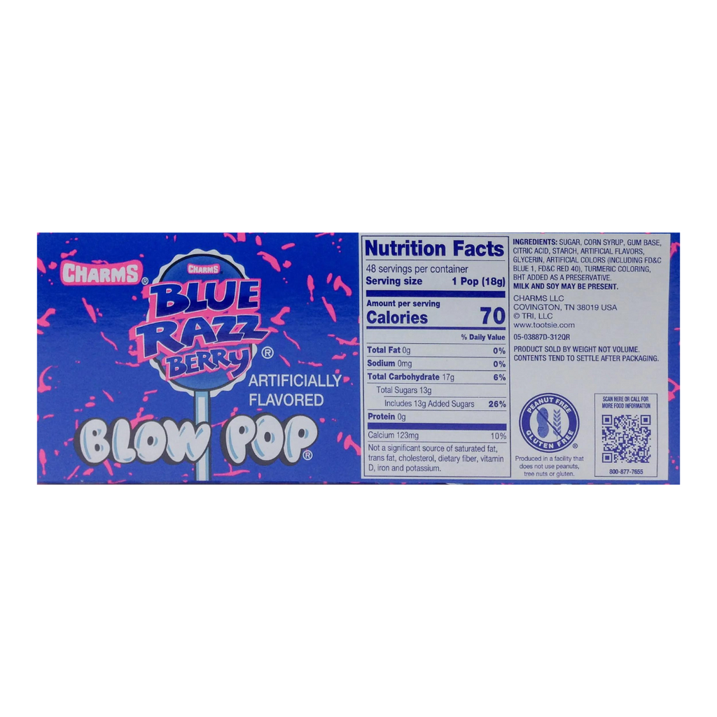 Charms Blow Pop Blue Razz Berry (0.65oz)