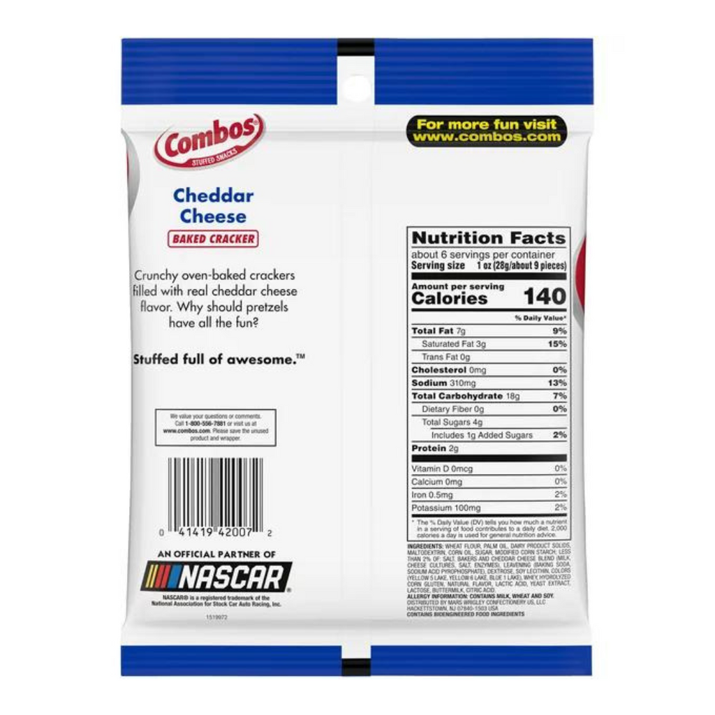 Combos Cheddar Cheese Cracker Family Size (6.3oz)
