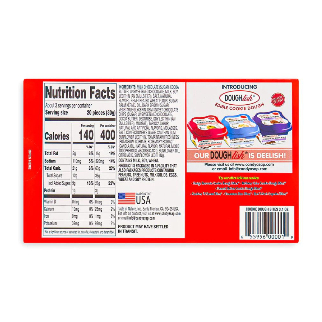 Cookie Dough Bites Chocolate Chip Theatre Box (3.1oz) Secondary image