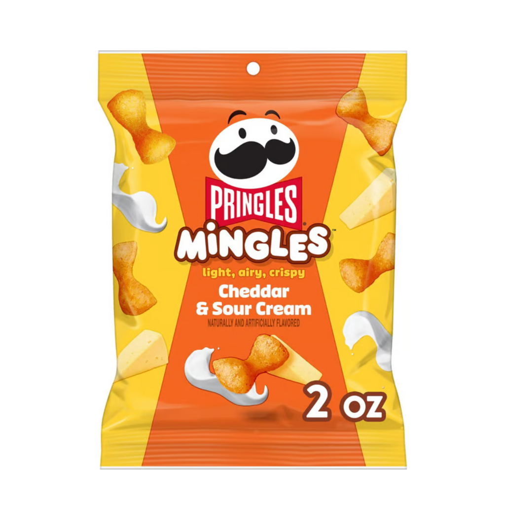 Pringles Mingles Cheddar & Sour Cream Puffed Snacks (2oz)