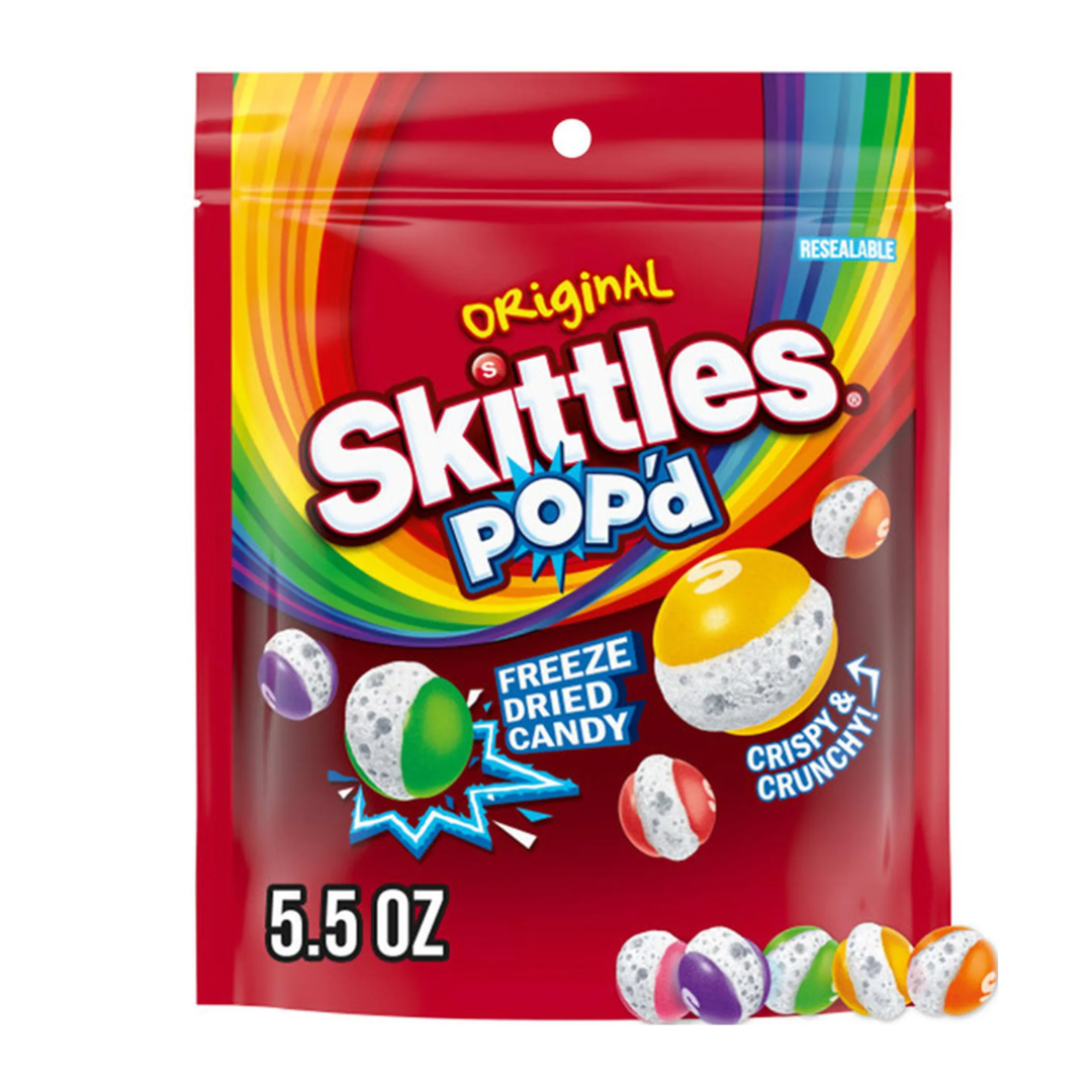 Skittles Original Pop'd Freeze Dried Candy (5.5oz) Main image