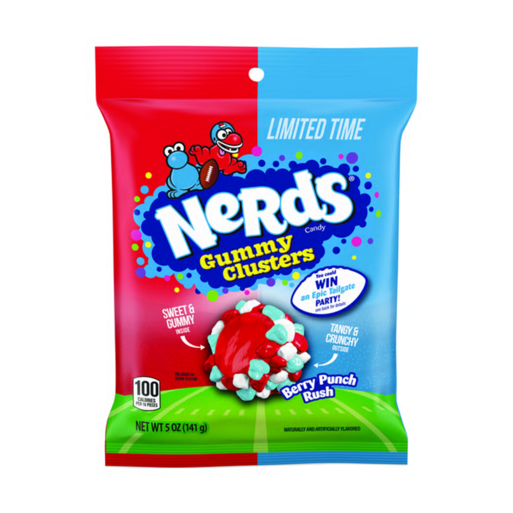 Nerds Gummy Clusters Berry Punch Rush Peg Bag (5oz)