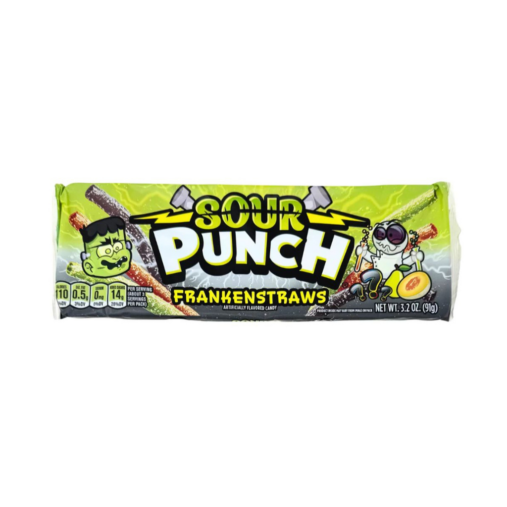 Sour Punch Frankenstraws Candy (3.2oz)