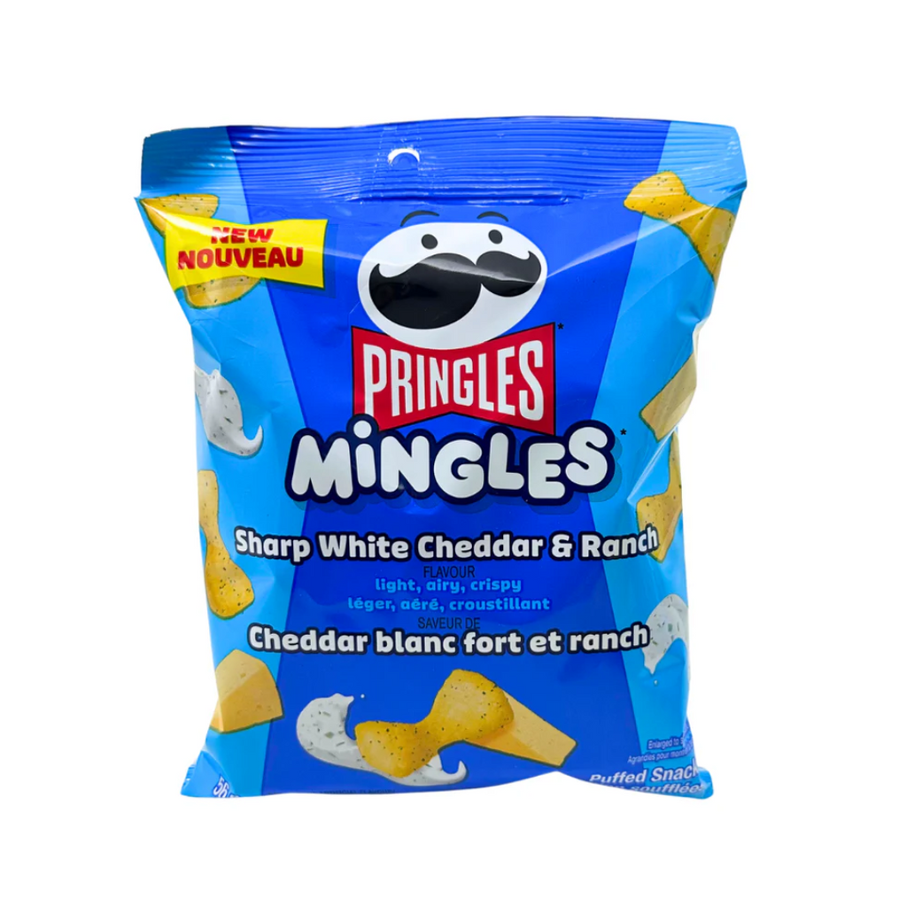 Pringles Mingles Sharp White Cheddar & Ranch Puffed Snacks (2oz)