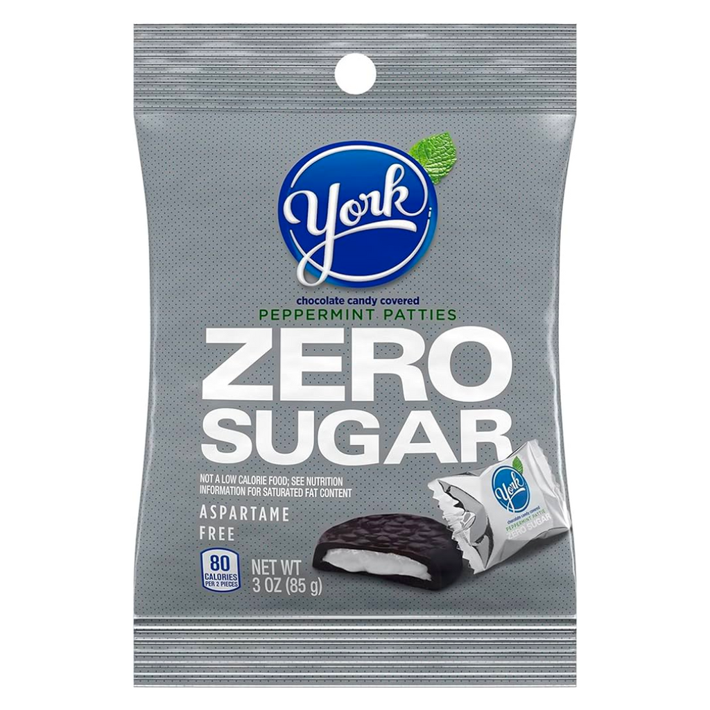 York Zero Sugar Peppermint Patties Peg Bag (3oz)