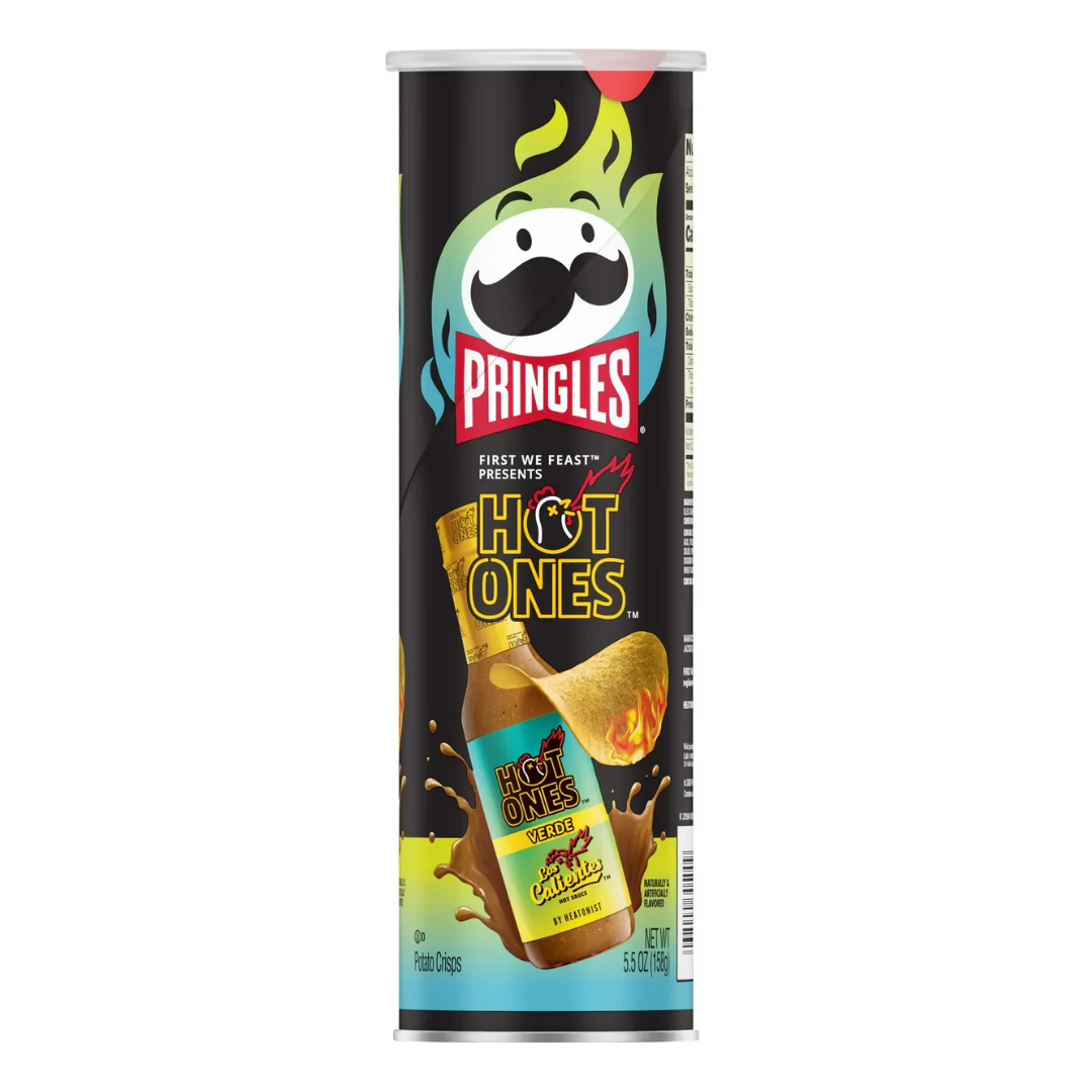 Pringles Hot Ones Verde Potato Chips (5.5oz) Main image