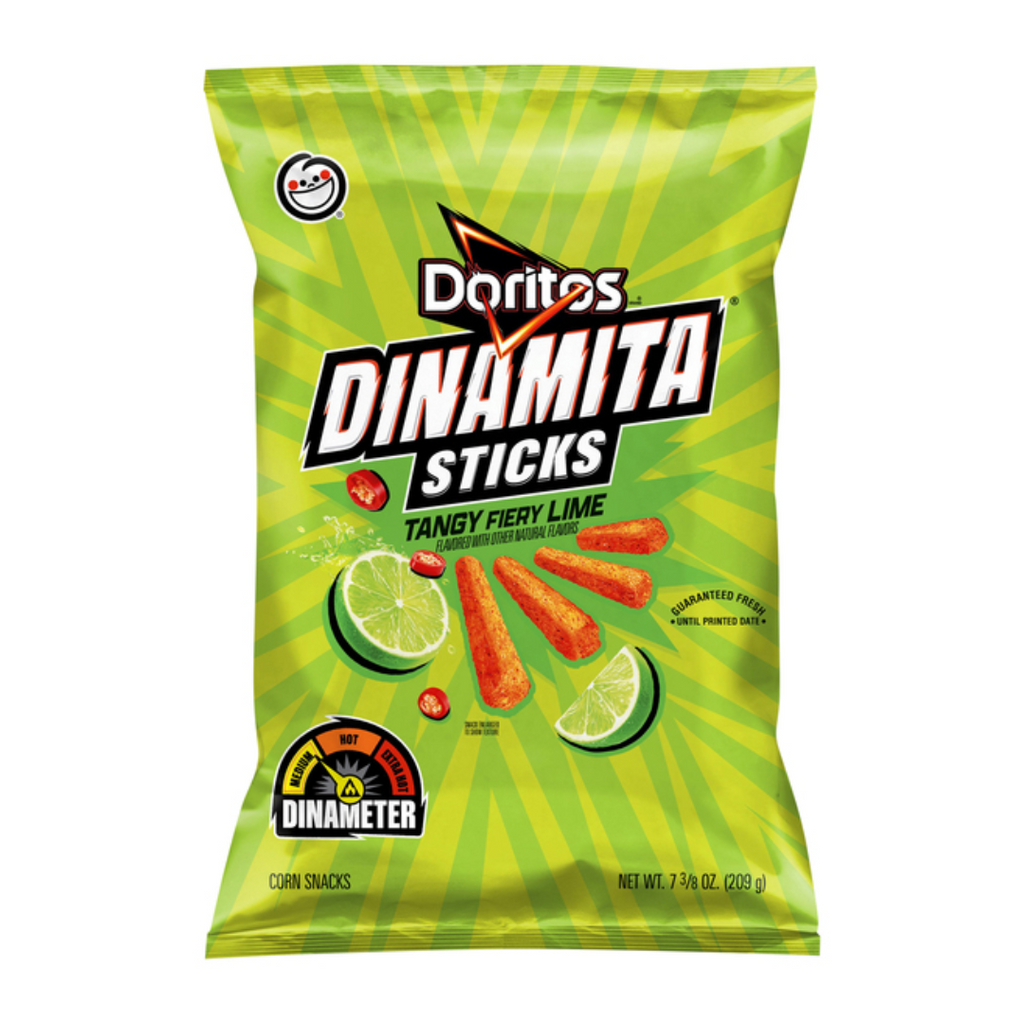 Doritos Dinamita Sticks Tangy Fiery Lime Corn Snacks (7.37oz)
