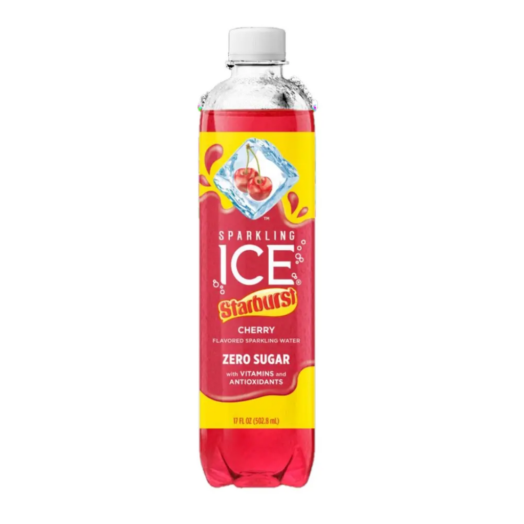 Starburst Sparkling Ice Zero Sugar Cherry Drink (17oz)