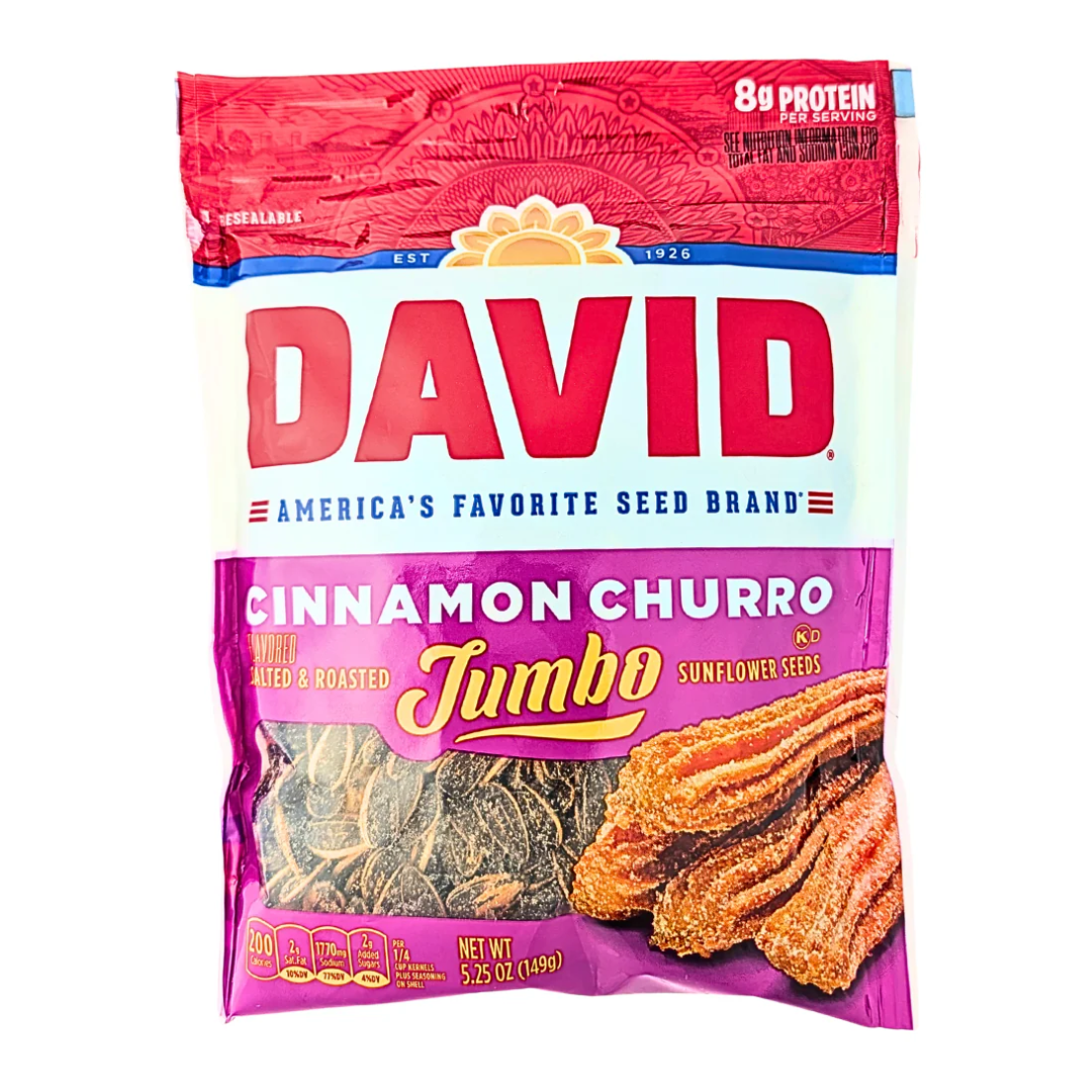 David Cinnamon Churro Sunflower Seeds Peg Bag (5.25oz) Main image