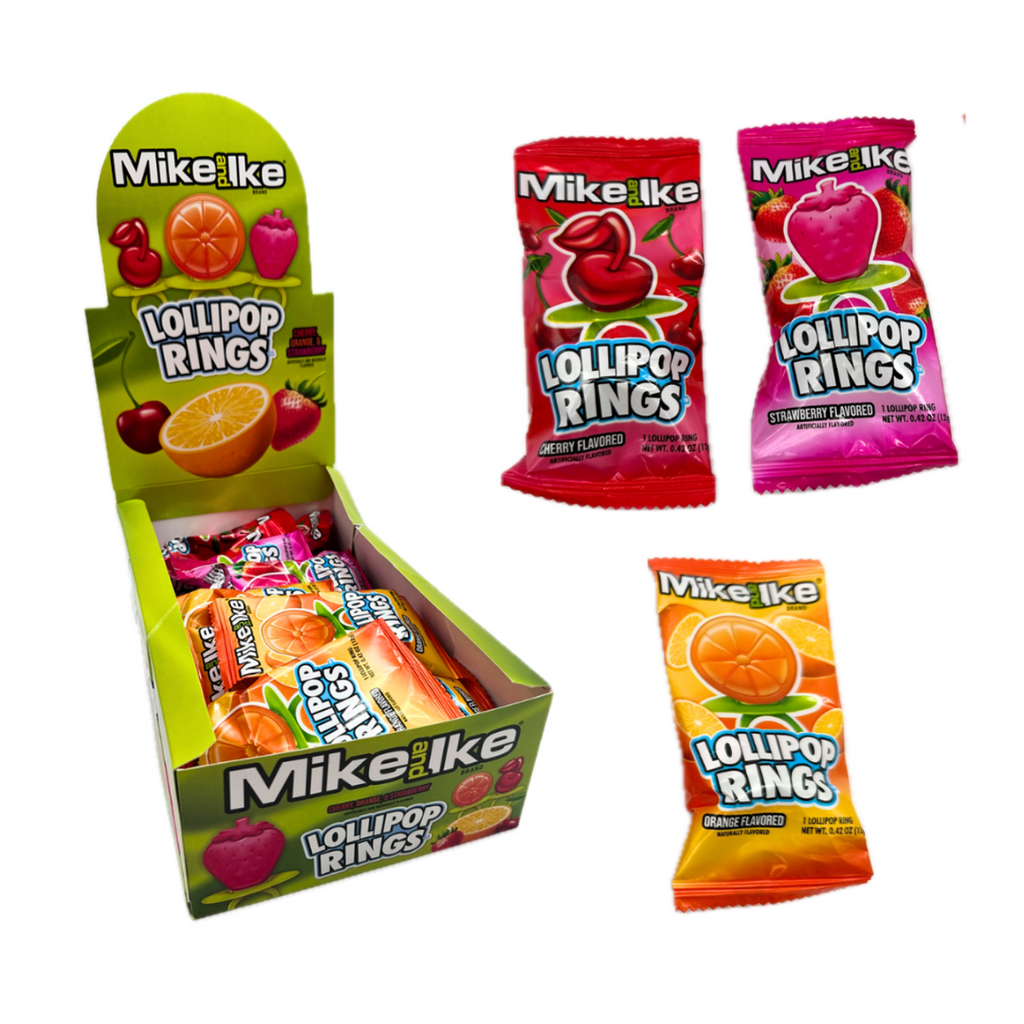 Mike and Ike Single Lollipop Ring (0.42oz)