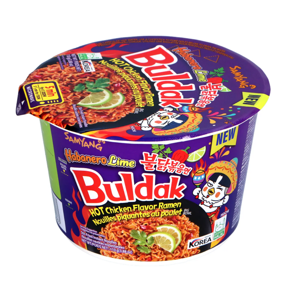 Buldak Habanero Lime Flavoured Ramen Bowl (3.38oz)