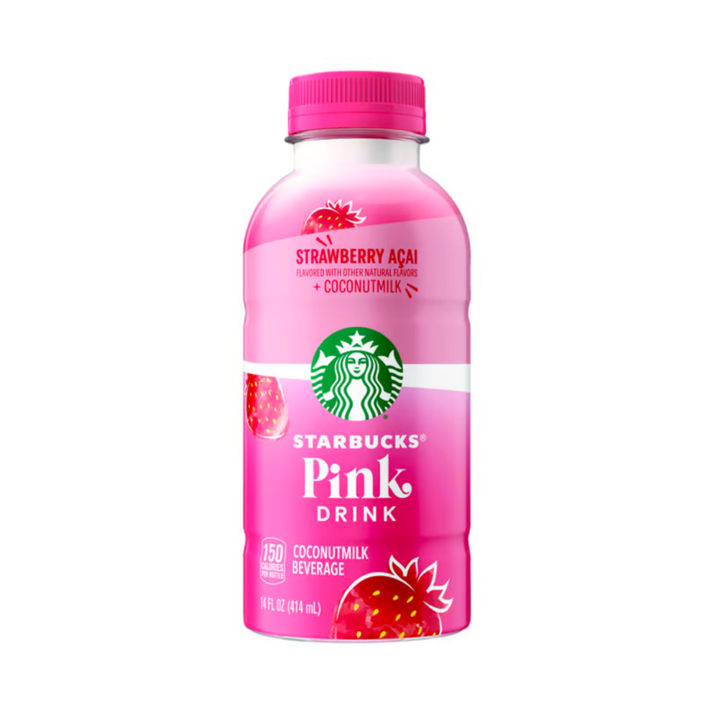 Starbucks Pink Drink Strawberry Acai Beverage (14oz)