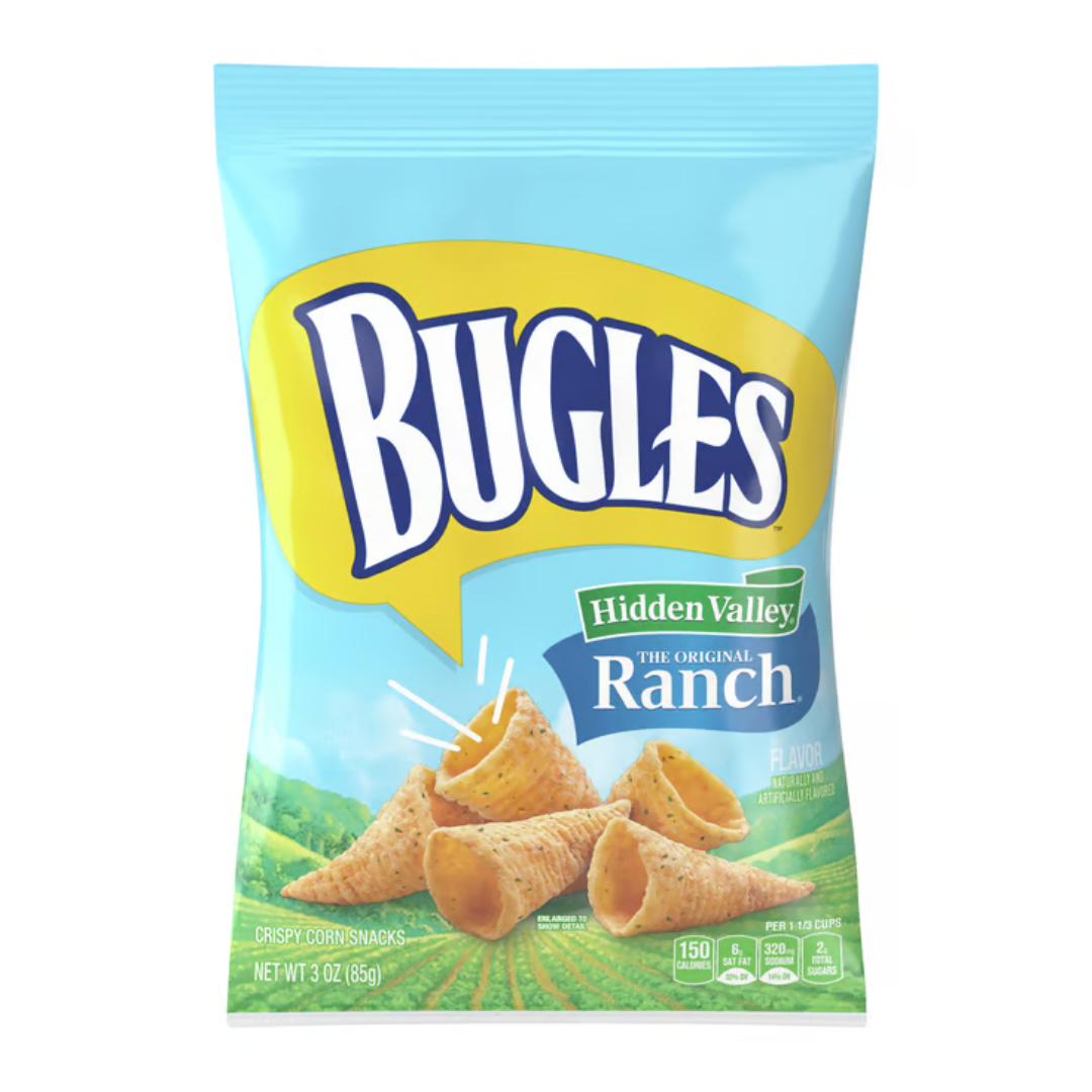 Bugles Hidden Valley Ranch Corn Snacks (3oz) Main image