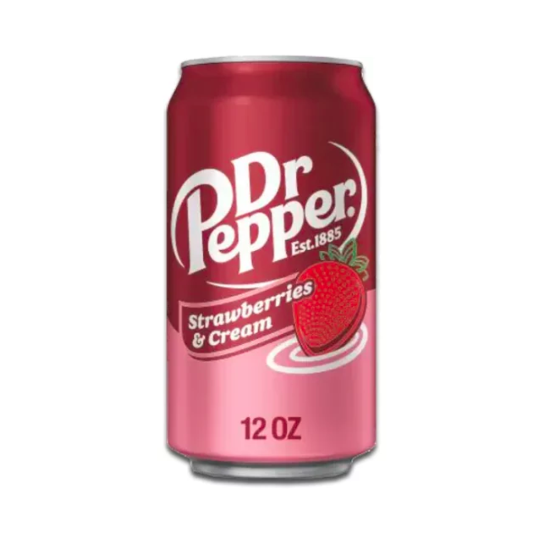 Dr. Pepper Strawberries & Cream Can (12oz) Main image