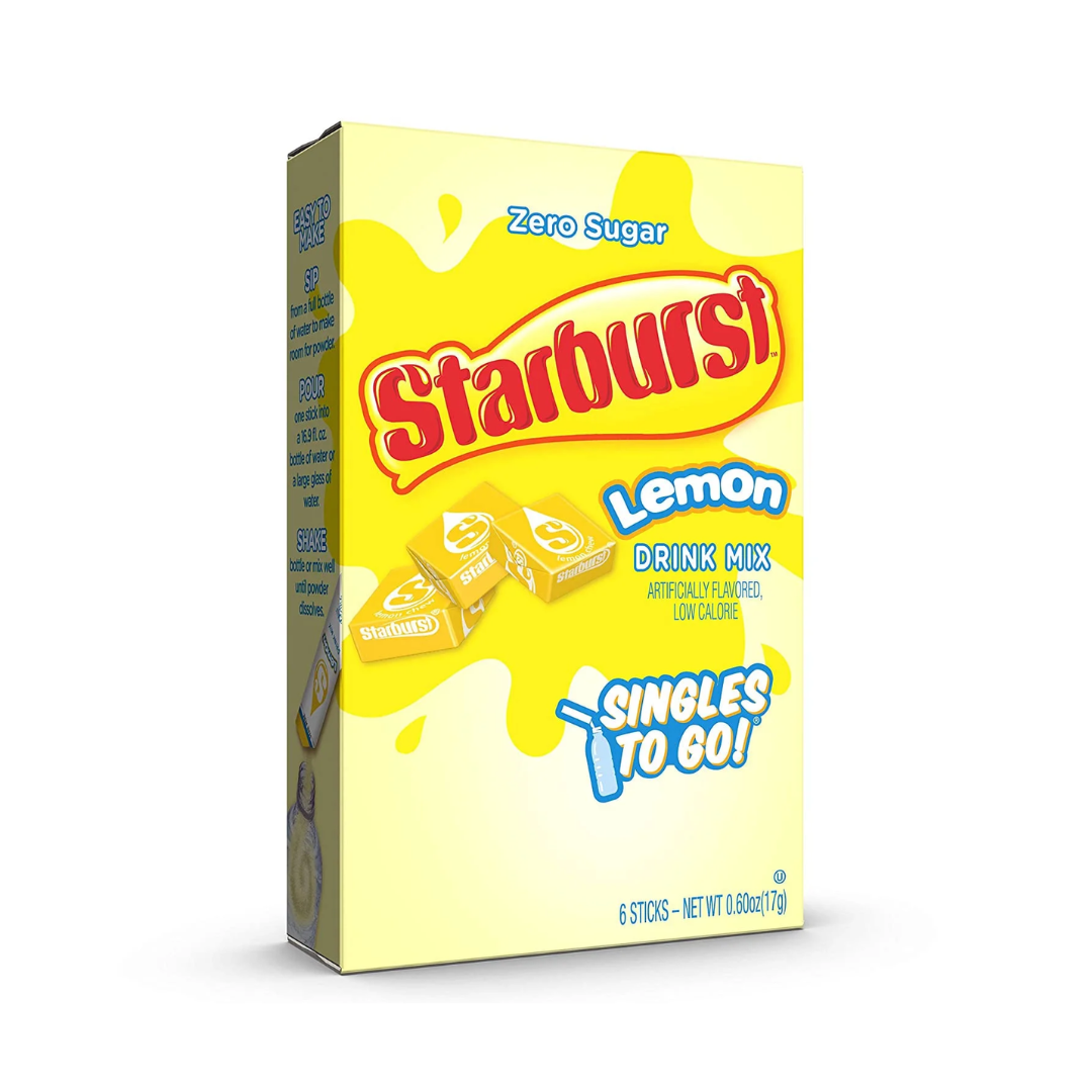 Starburst Lemon Drink Mix Singles To Go (0.60oz) Main image