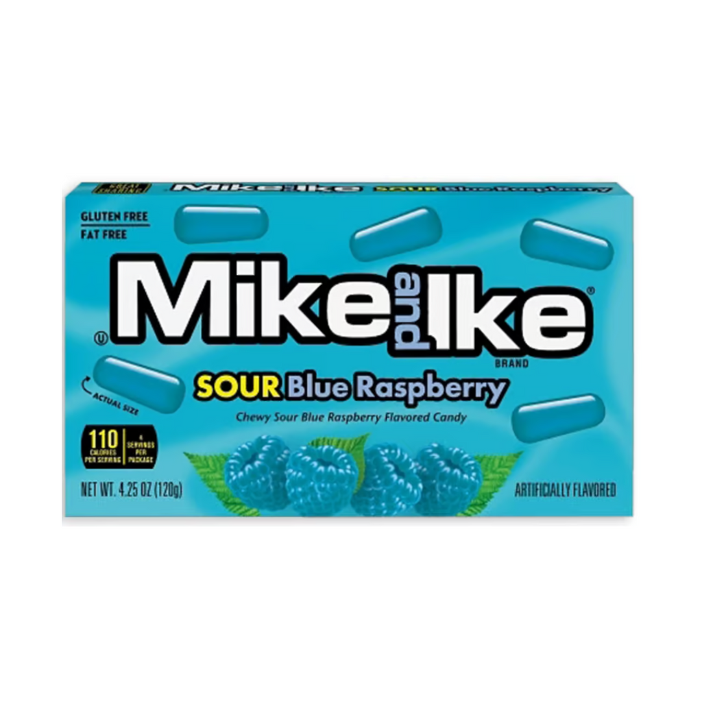 Theatre Box Mike And Ike Sour Blue Raspberry (4.25oz)