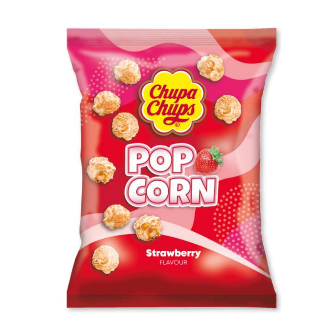 Chupa Chups Strawberry Flavoured Popcorn (3.17oz)