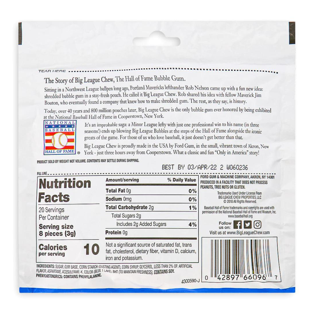 Big League Chew Cotton Candy Gum (2.12oz) Secondary image