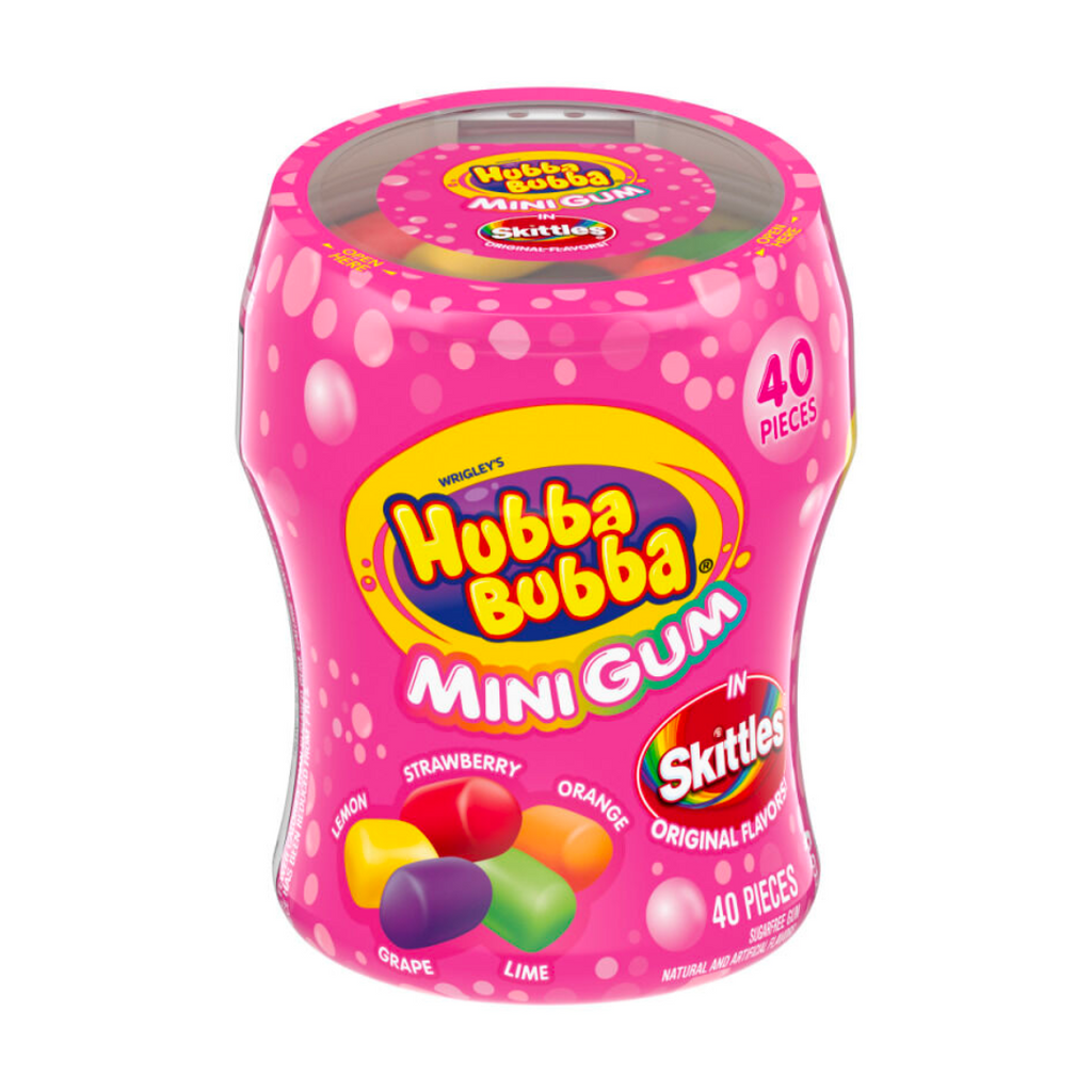 Hubba Bubba Skittles Flavoured Mini Gum (2.96oz)