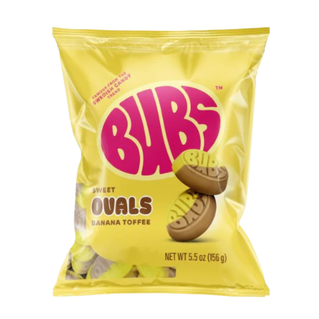 Bubs Sweet Ovals Banana Toffee Swedish Candy (5.5oz) Main image