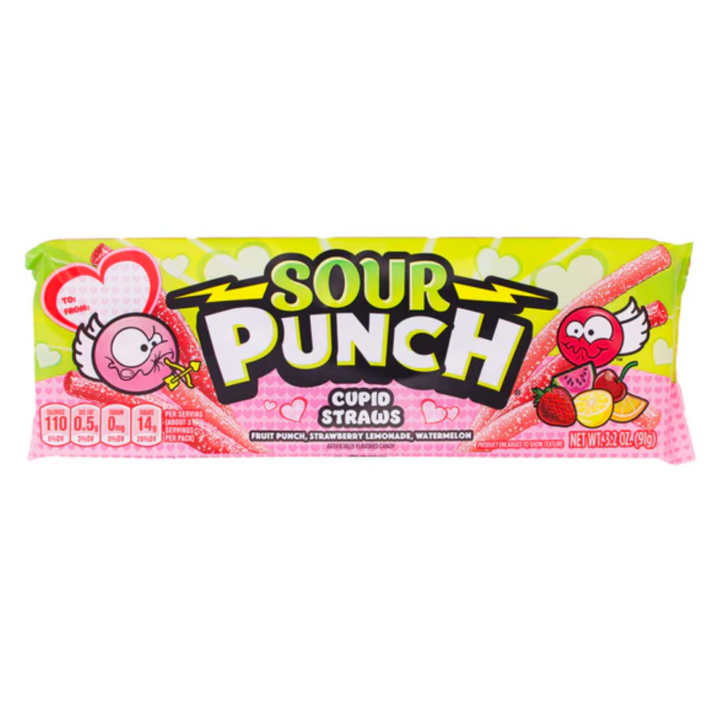 Sour Punch Cupid Straws (3.2oz)