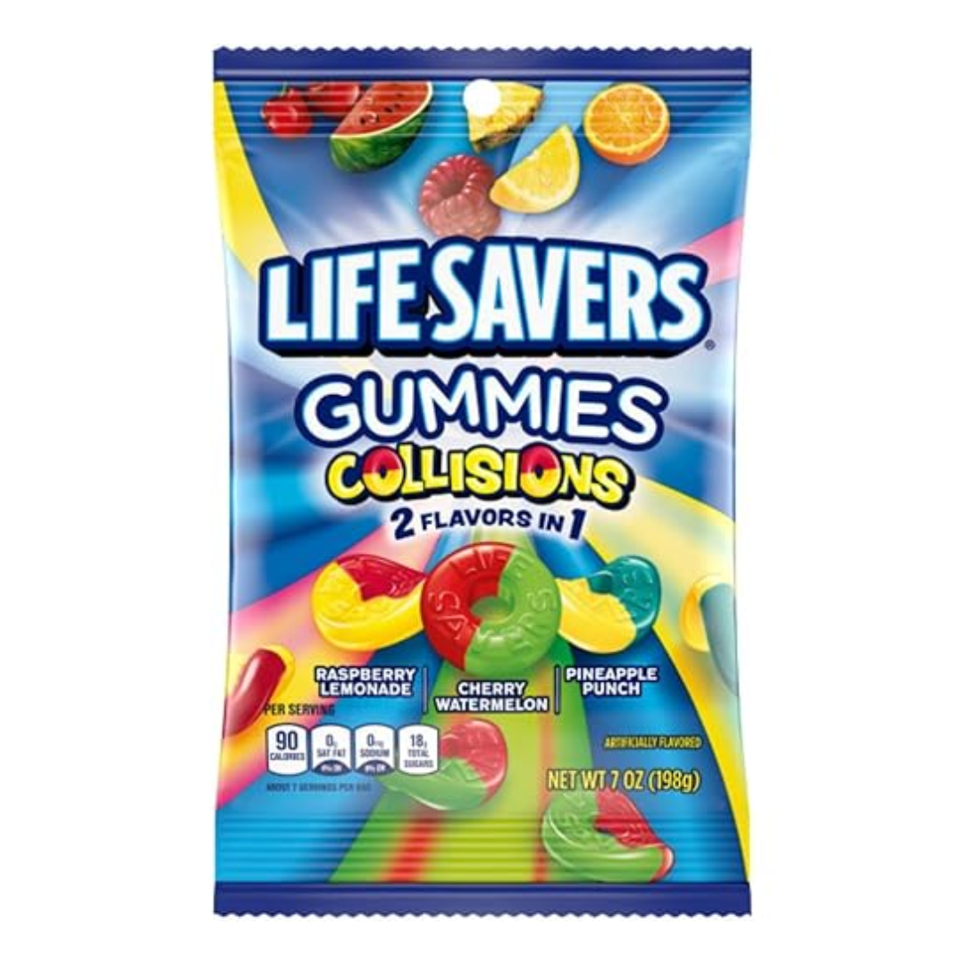 Life Savers Gummies Collisions Peg Bag (7oz)