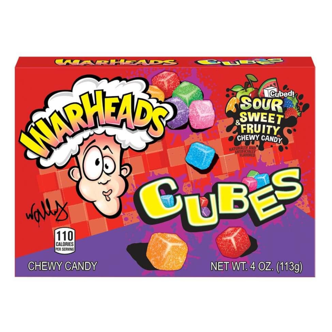 Theatre Box Warheads Chewy Cubes (4oz)