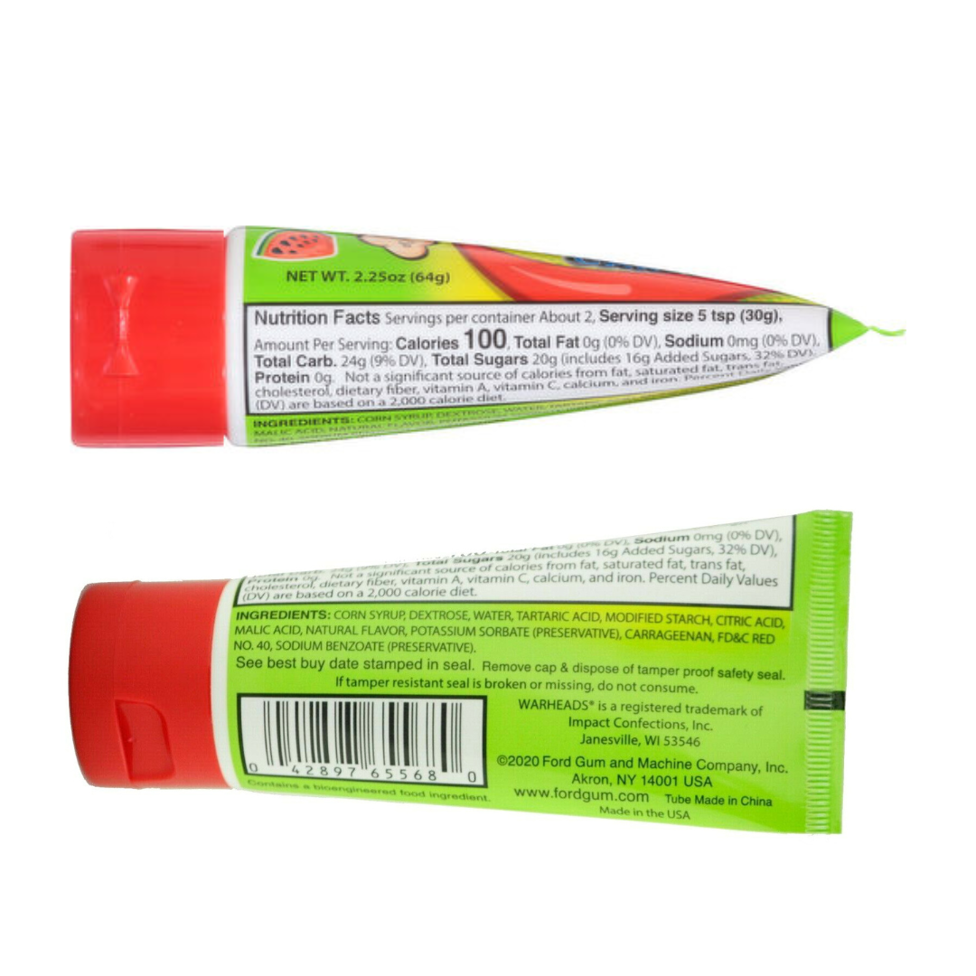 Warheads Squeeze Candy Sour Watermelon (2.25oz) Secondary image