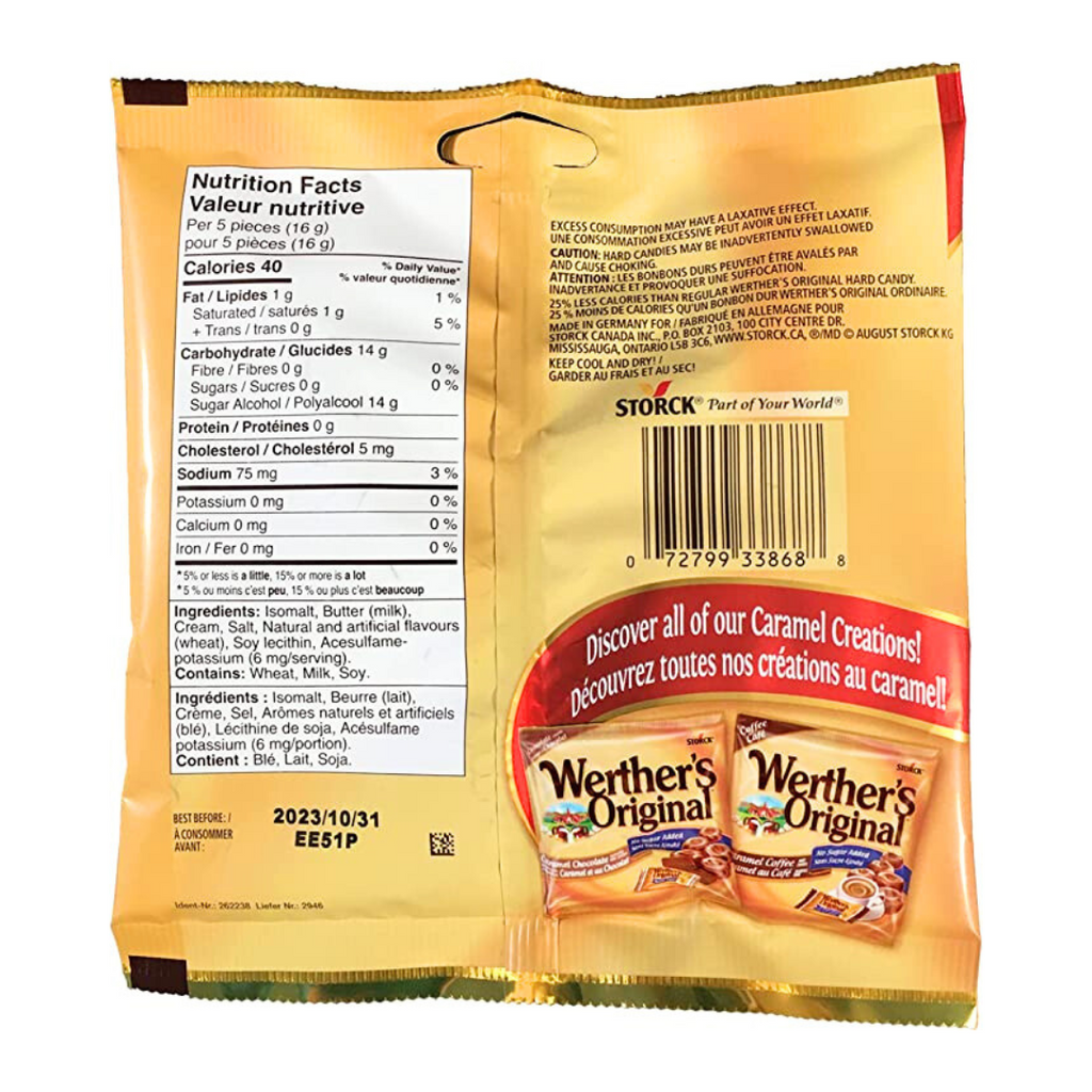 Werther's best sale original calories