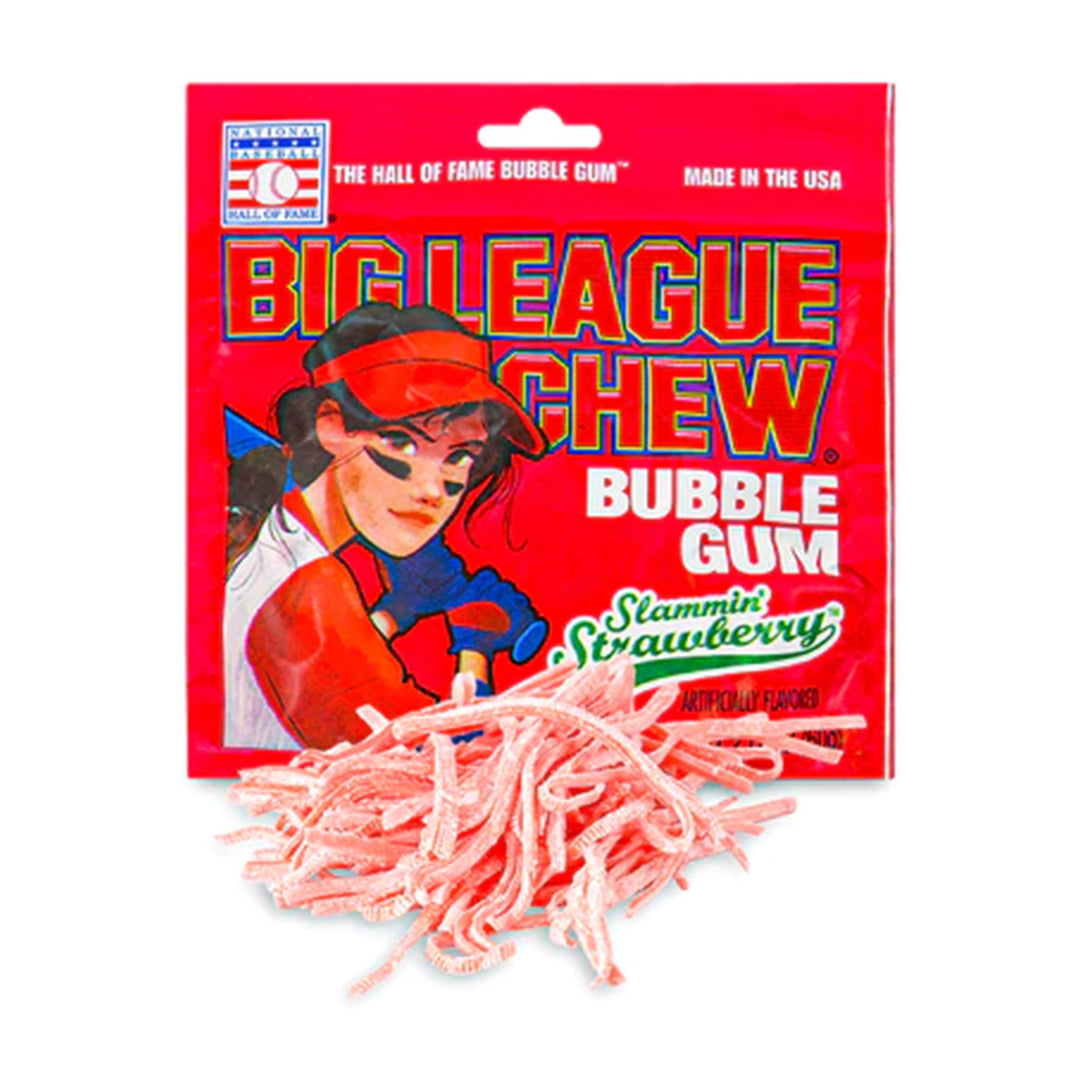 Big League Chew Slamin' Strawberry (2.12oz) Main image
