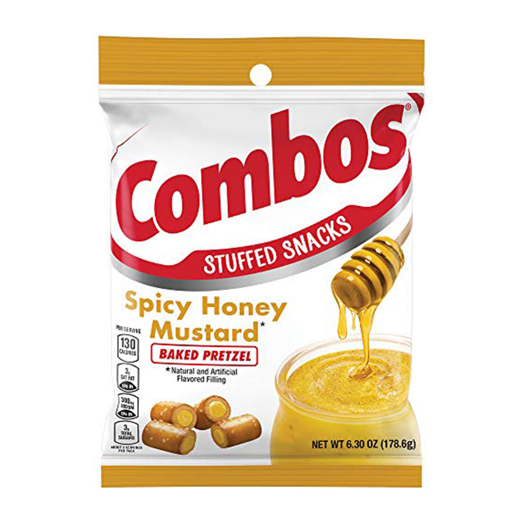 Combos Spicy Honey Mustard Baked Pretzel Peg Bag (6.3oz)