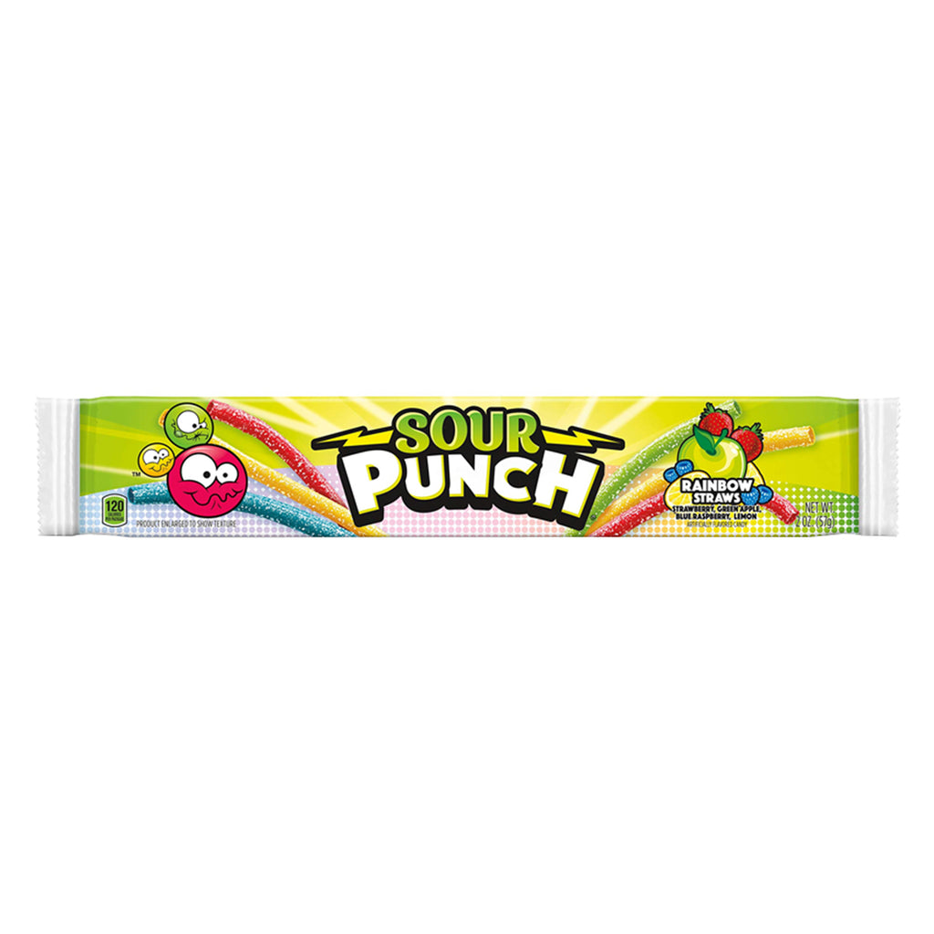 Sour Punch Straws Rainbow (2oz)