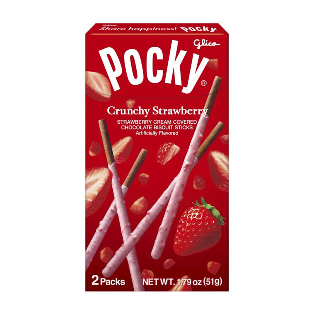 Pocky Crunchy Strawberry Biscuit Sticks (1.8oz)