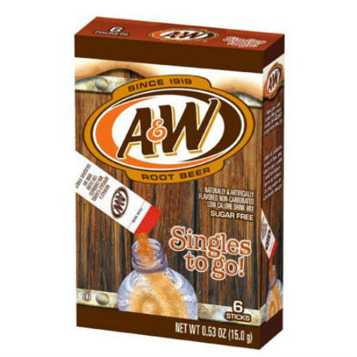 A&W Root Beer Sugar Free Non-Carbonated Low Calorie Drink Mix