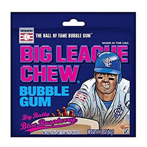 Big League Chew Blue Raspberry Gum (2.12oz) Main image