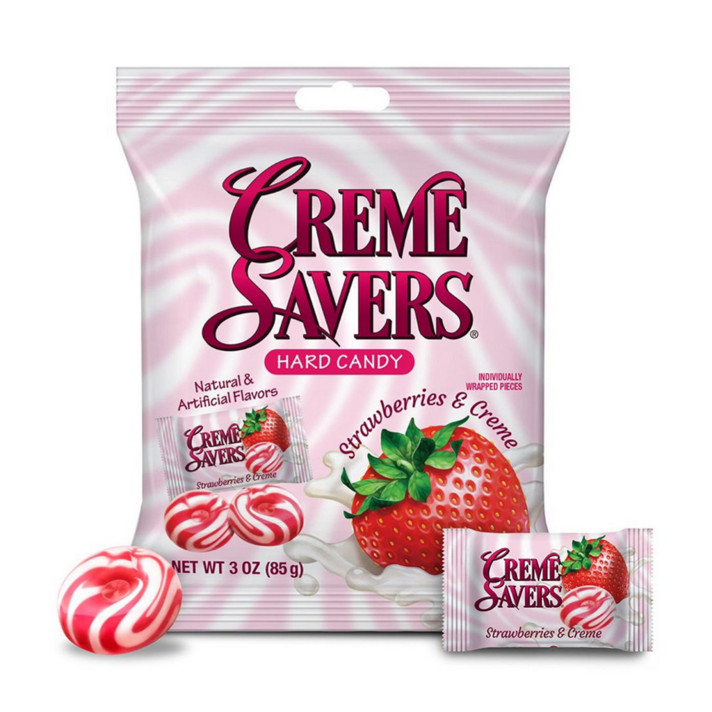 Creme Savers Hard Candy Strawberries & Creme (3oz)