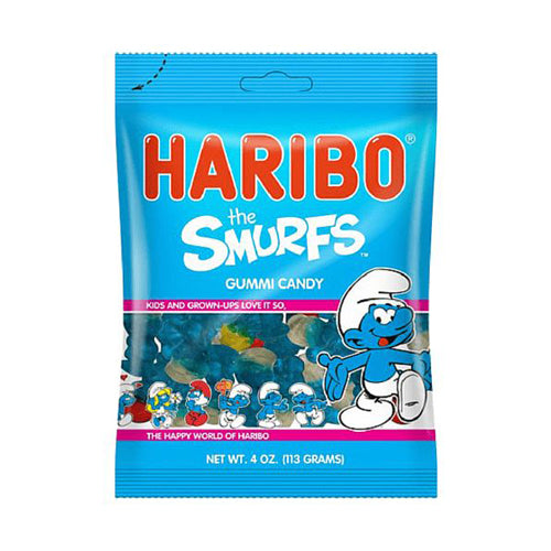 Haribo Smurfs Peg Bag (4.5oz)
