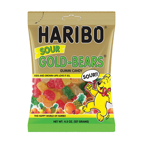 Haribo Sour Gold-bears Peg Bag (4.5oz)