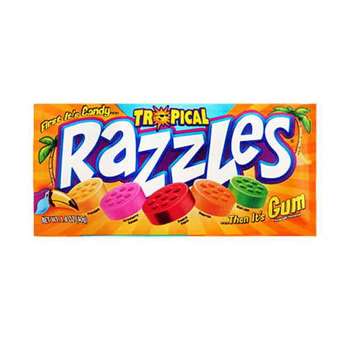 Razzles Tropical Gum (1.4oz)