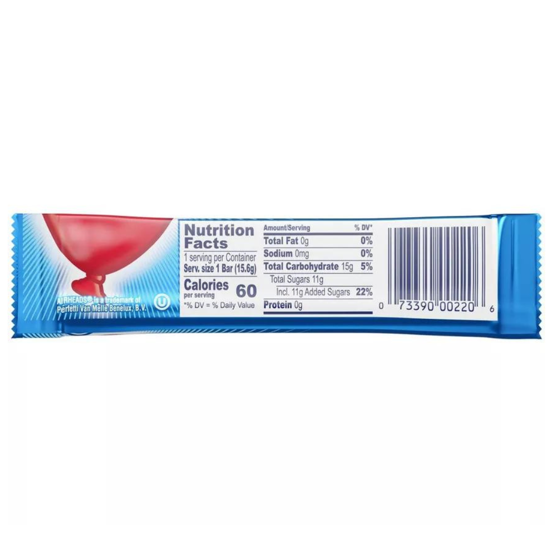 Airheads Blue Raspberry Taffy Bar (0.55oz)
