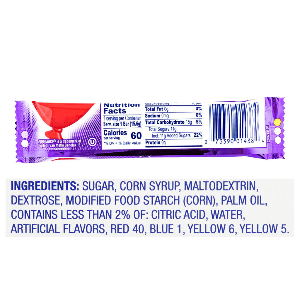 Airheads Grape Taffy Bar (0.55oz)