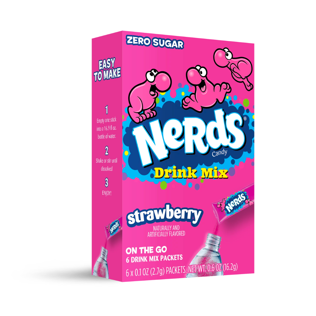 Nerds Strawberry Drink Mix Singles To Go (0.57oz) – Sugarush