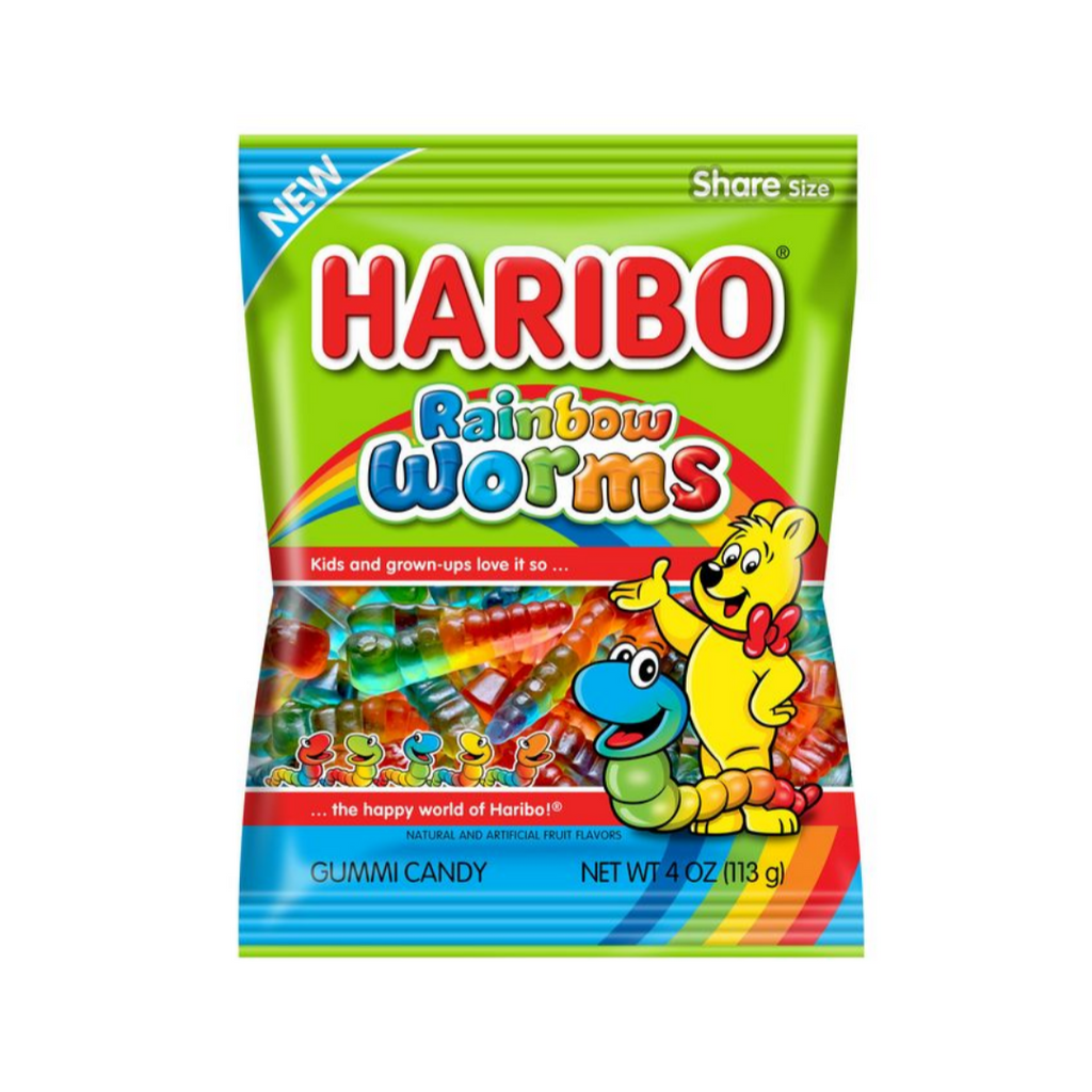 Haribo Rainbow Worms Peg Bag (5oz)