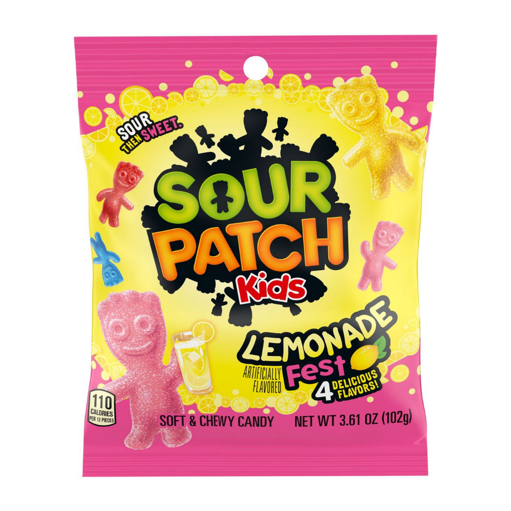 Sour Patch Kids Lemonade Fest Gummies Peg Bag (3.61oz)