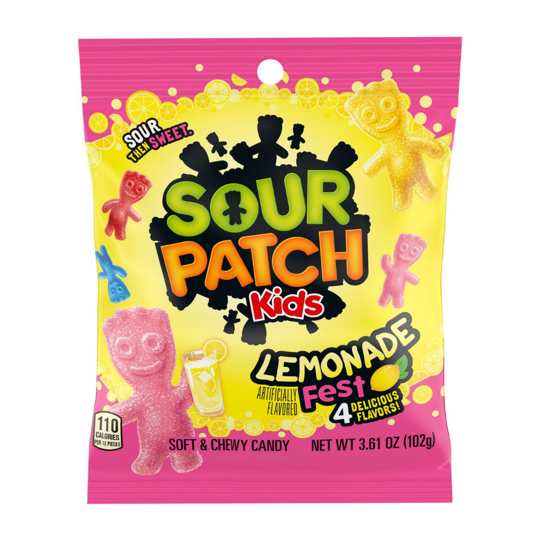 Sour Patch Kids Lemonade Fest Gummies Peg Bag (3.61oz) – Sugarush