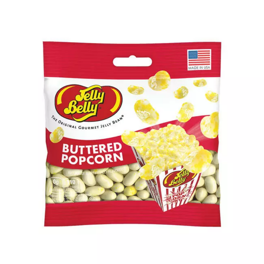Jelly Belly Buttered Popcorn Jelly Beans Peg Bag (3.5oz)