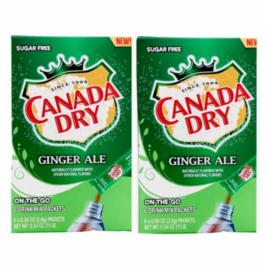 Canada Dry Ginger Ale Drink Mix Singles To Go (0.54oz) – Sugarush