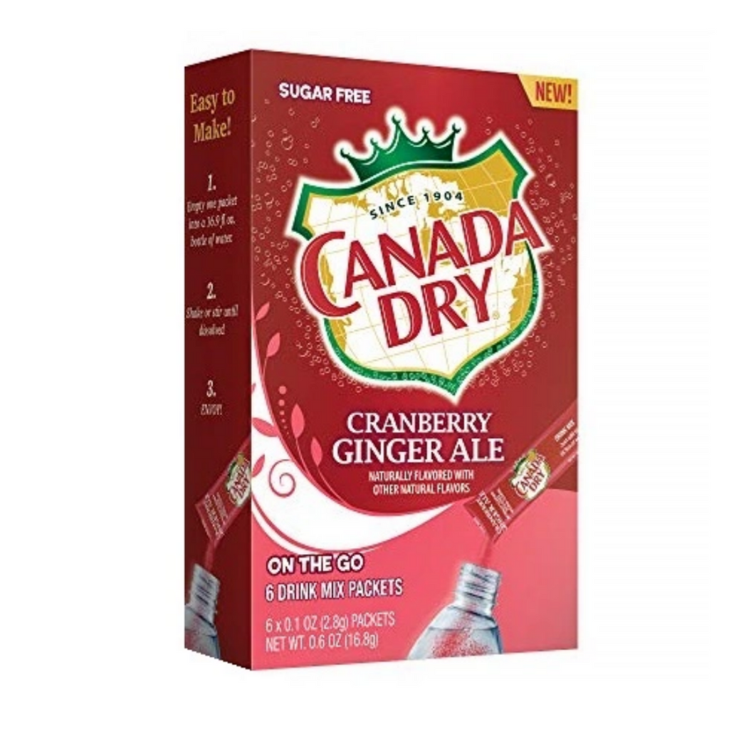Canada Dry Cranberry Ginger Ale Drink Mix Singles To Go (0.6oz