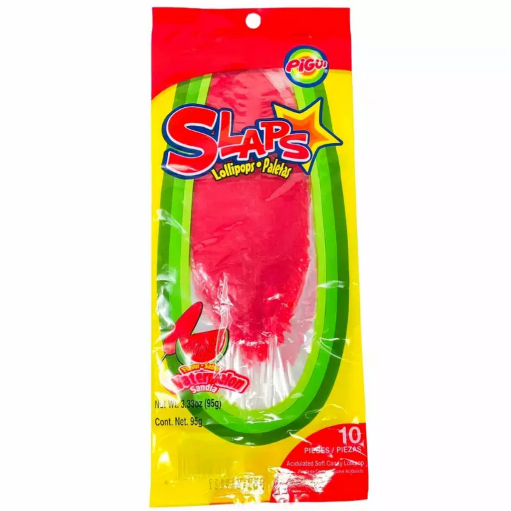 Slaps Lollipops Watermelon Peg Bag (3.53oz)