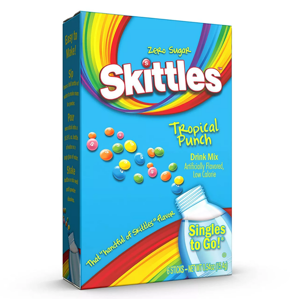 Skittles Tropical Punch Drink Mix Singles To Go (0.54oz)